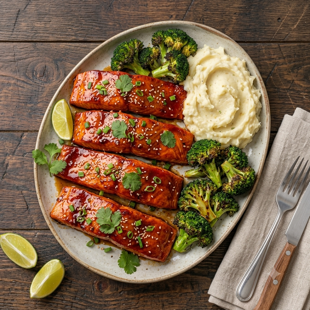 Peppajoy & Honey Glazed Salmon