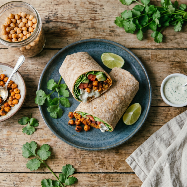 Peppajoy Spicy Chickpea Wraps